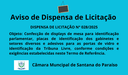 AVISO DE DISPENSA DE LICITAÇÃO - 028/2025