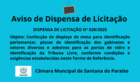 AVISO DE DISPENSA DE LICITAÇÃO - 028/2025
