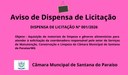 DISPENSA DE LICITAÇÃO ELETRÔNICA N° 001/2026